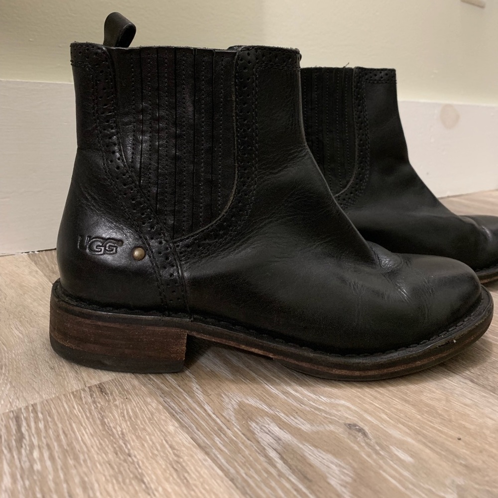UGG leather ankle boots